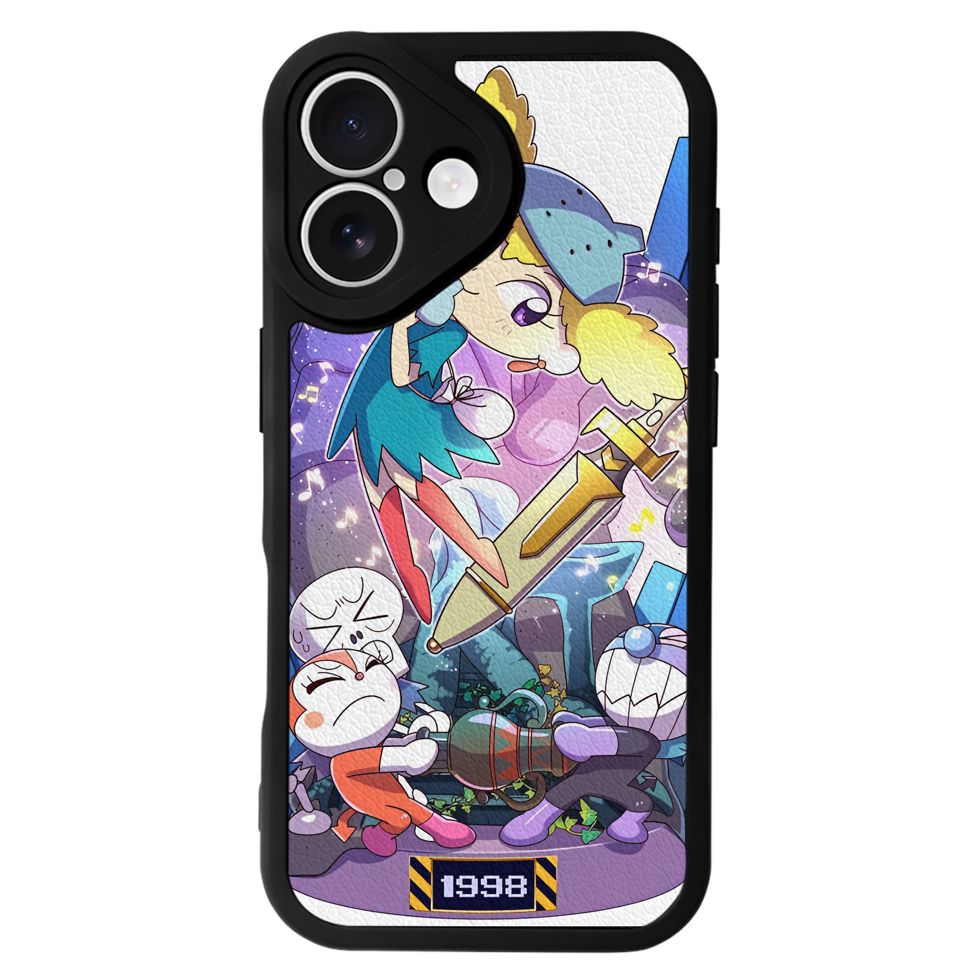 （画像用） アンパンマン Anpanman 【iPhone 16シリーズ対応】シリコンスマホケース（レザー調） 材質：シリコン